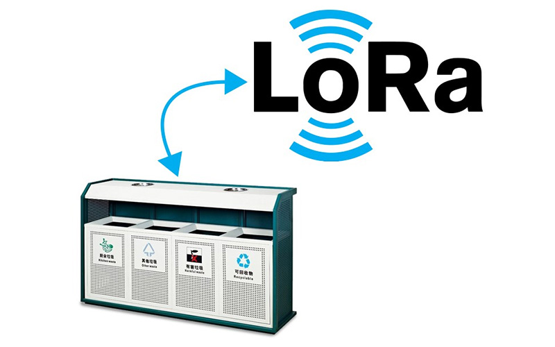 Poubelle intelligente avec technologie LoRa