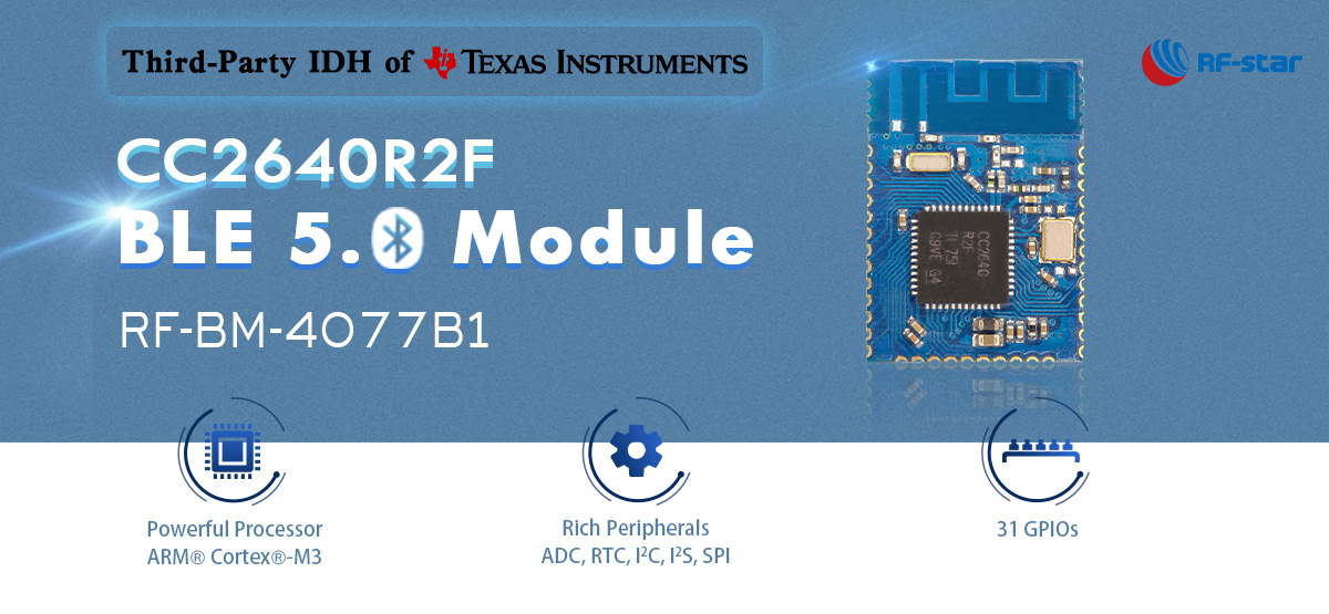 Modules CC2640R2F Bluetooth 5.0 basse consommation
