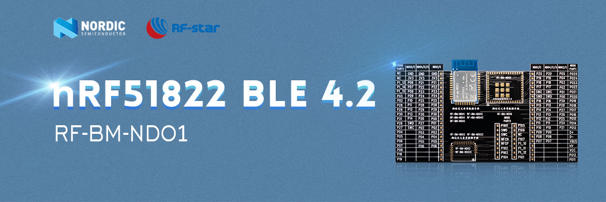 Module BLE4.2 avec puce nordique nRF51822 RF-BM-ND01