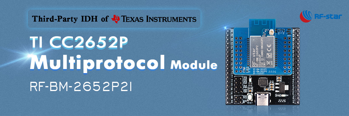 Module multiprotocole TI CC2652P RF-BM-2652P2I