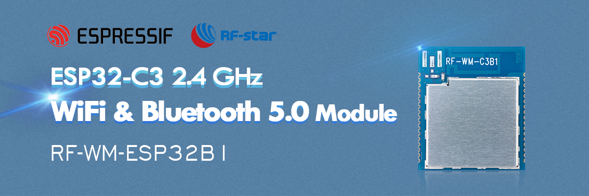 Module WiFi et Bluetooth 5.0 ESP32-C3 2,4 GHz basse consommation RF-WM-ESP32B1