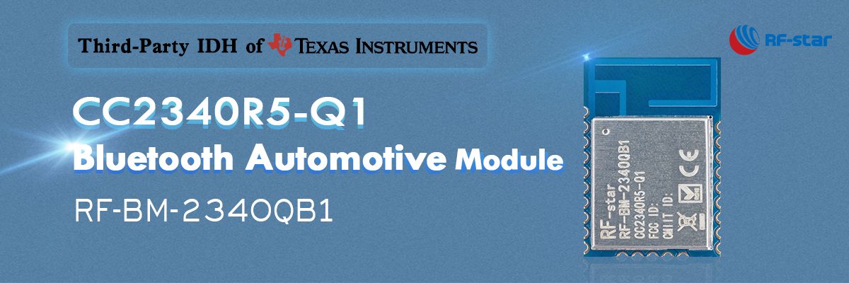 Module automobile Bluetooth CC2340R5-Q1 RF-BM-2340QB1
