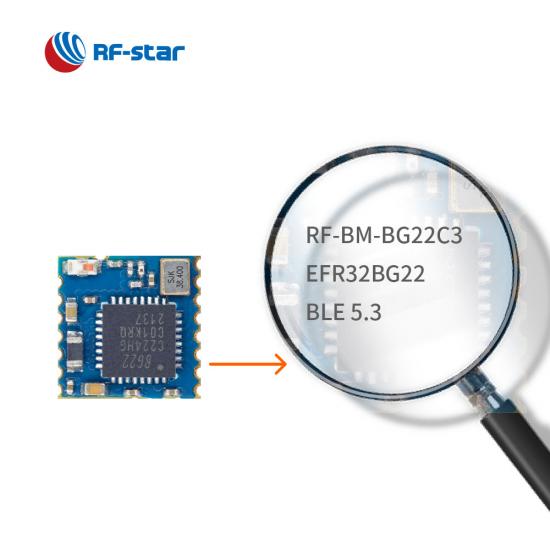 BLE5.3 SiliconLabs EFR32BG22 Module with Chip Antenna