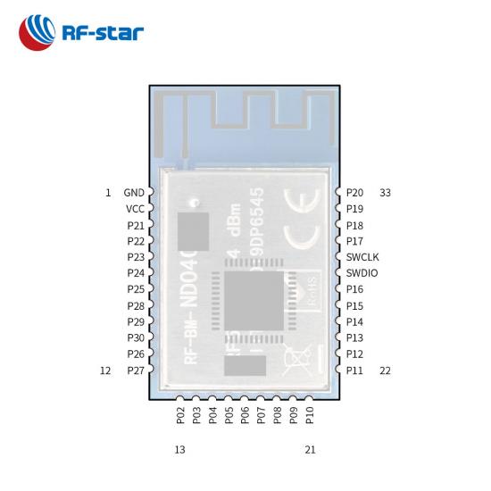 BLE5.0 Module UART nRF52810 module RF-BM-ND04C