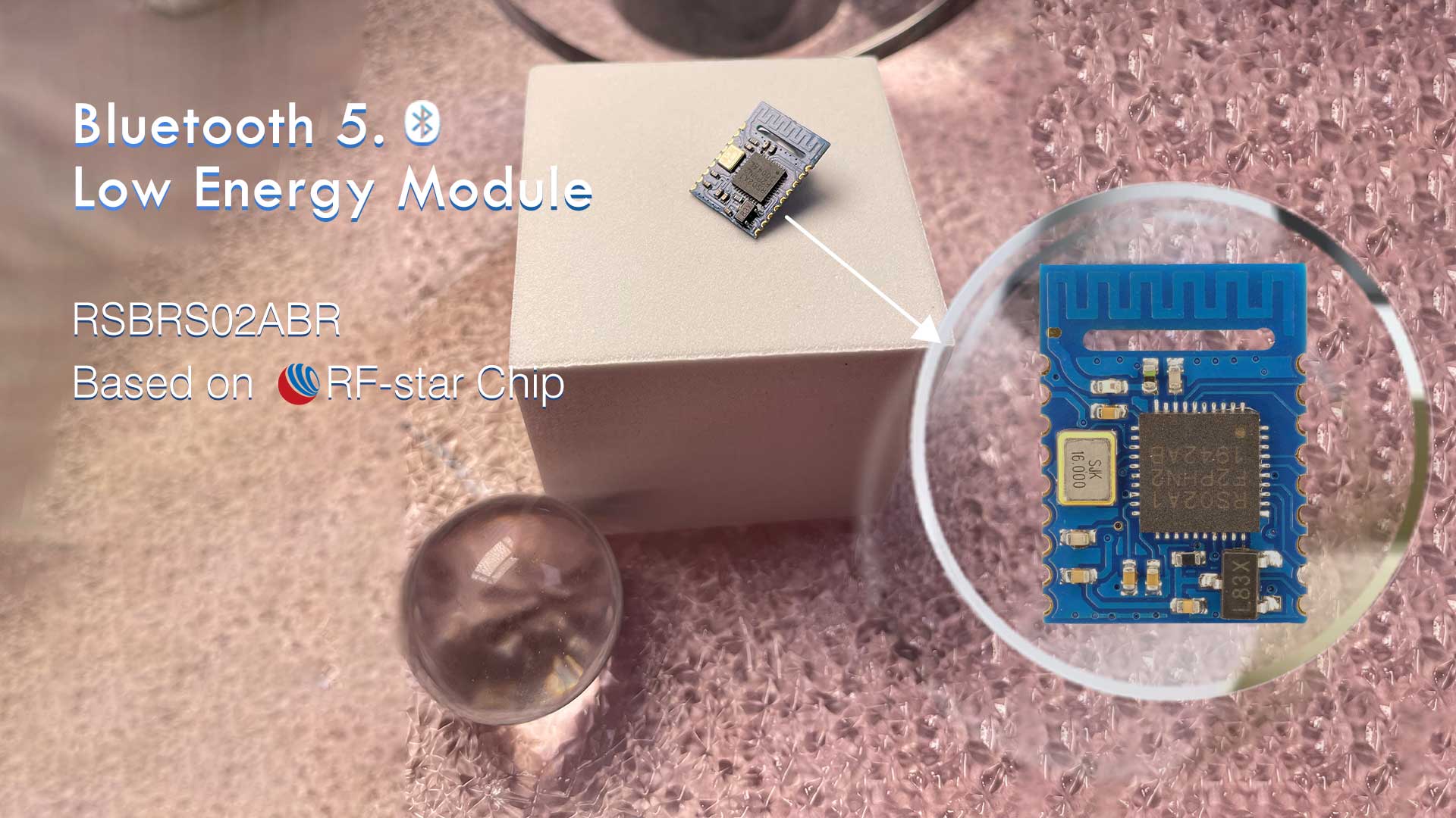 Module Bluetooth 5.0 basse énergie RSBRS02ABR basé sur la puce RF-star