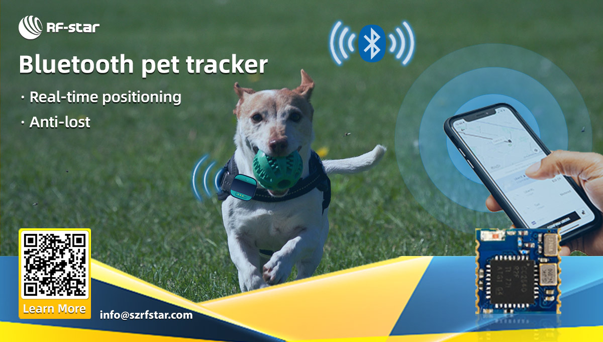 Traqueur Bluetooth pour animaux de compagnie